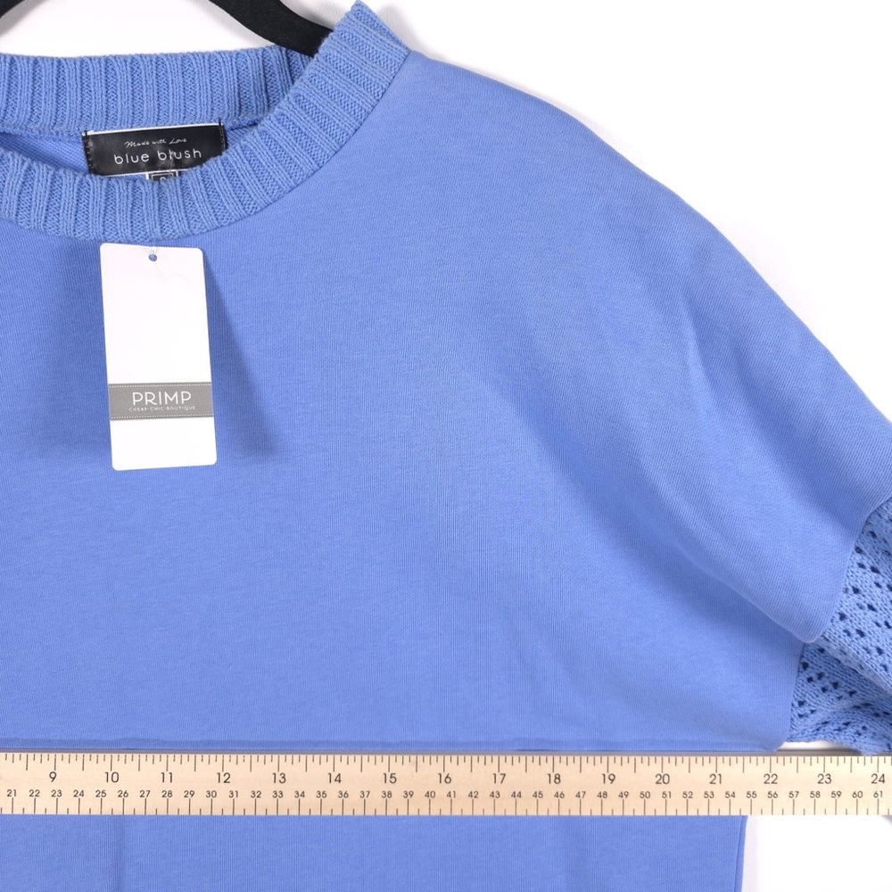 NWT Blue Blush Made With Love Mini T-Shirt Dress Cotton Blend IBD06287 SMALL - Picture 5 of 11